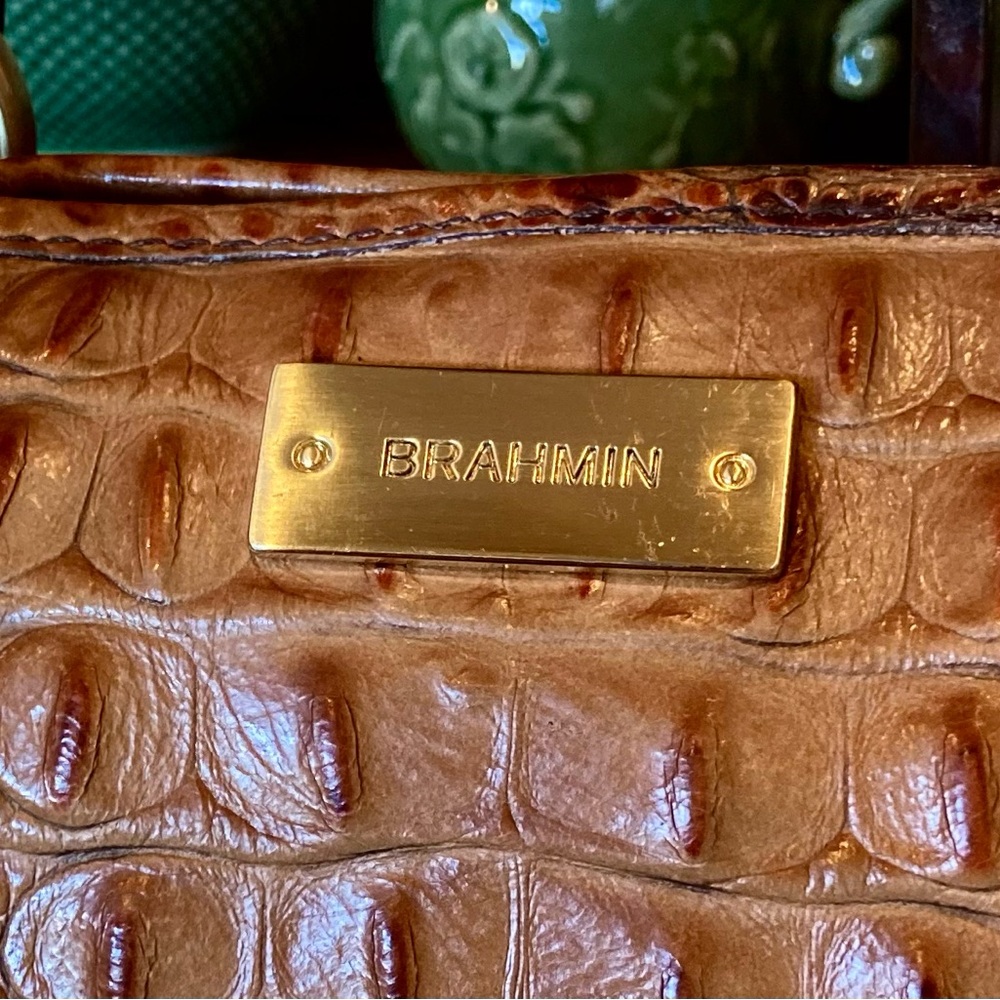 🌳🌞EUC Large Brahmin Tasseled Asher Tote in Toasted Almond🌞🌳 - Picture 7 of 12